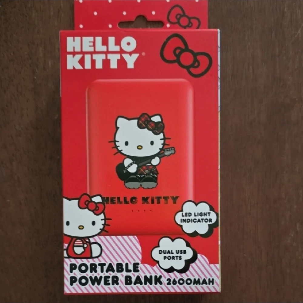 Hello Kitty Red Power Bank with Dual USB NIB